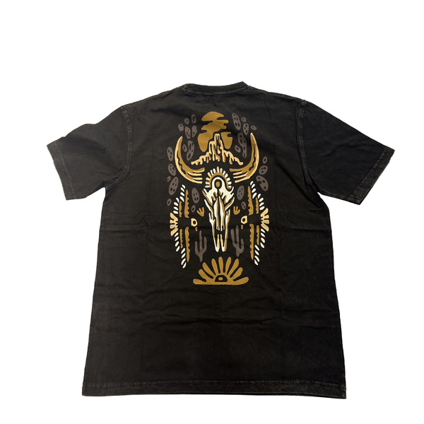 Tooco - T-Shirt Skull Black Washed - TOCOM TSR SK - BLACK/WHASED