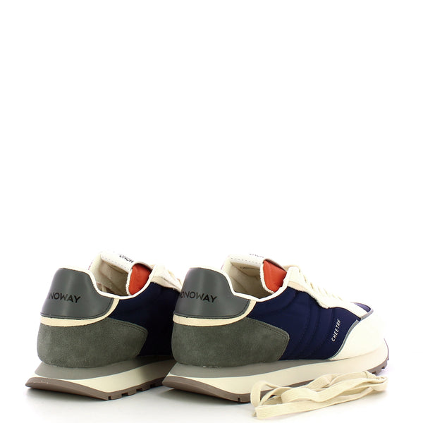 Monoway - Cheetah Navy Blu Orange Grigio Sneakers - CHEETAH UOMO - NAVY/BLU_ORANGE_GRIGIO