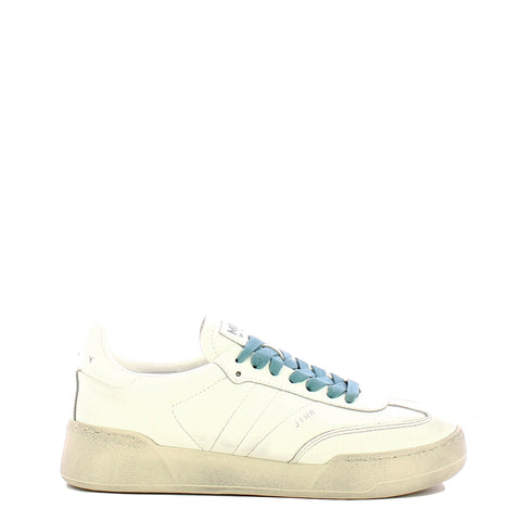 Monoway - Jiha Bianco Celeste Chiaro Women's Sneakers - JIHA DONNA PELLE - BIANCO_CELESTE/CHIARO