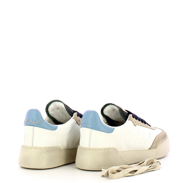 Monoway - Jiha Bianco Navy Blu Women's Sneakers - JIHA DONNA PELLE - BIANCO_NAVY/BLU