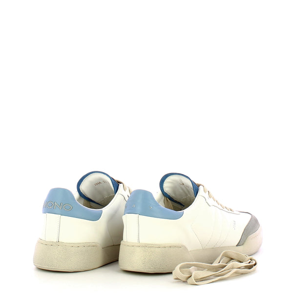 Monoway - Jiha Bianco Celeste Sneakers - JIHA UOMO PELLE - BIANCO_CELESTE