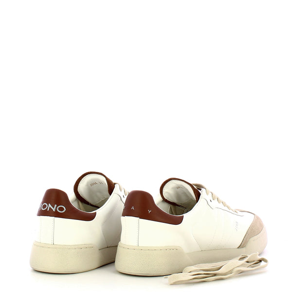 Monoway - Jiha Bianco Tan Sneakers - JIHA UOMO PELLE - BIANCO_TAN