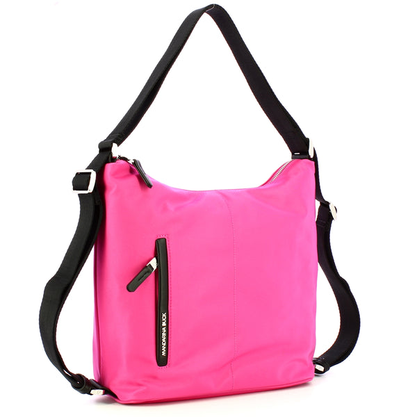 Mandarina Duck - Hunter Raspberry Rose Medium Hobo Bag/Backpack - P10VCT41 - RASPBERRY/ROSE
