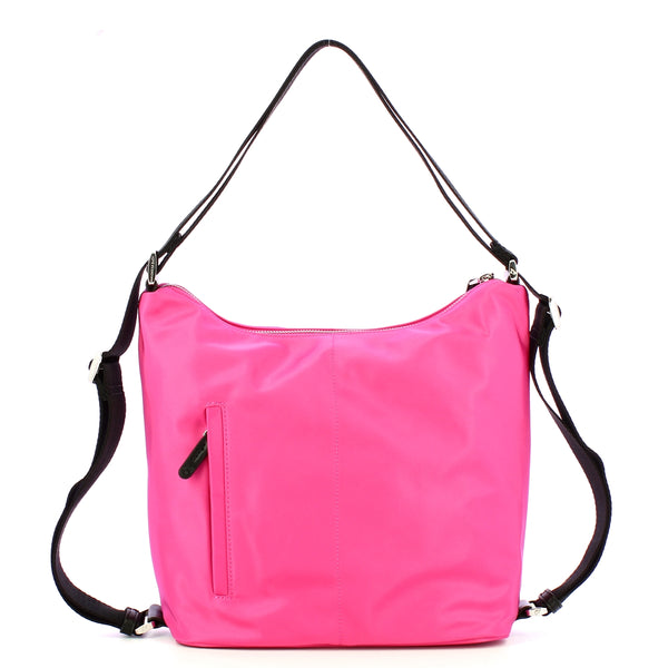 Mandarina Duck - Hunter Raspberry Rose Medium Hobo Bag/Backpack - P10VCT41 - RASPBERRY/ROSE
