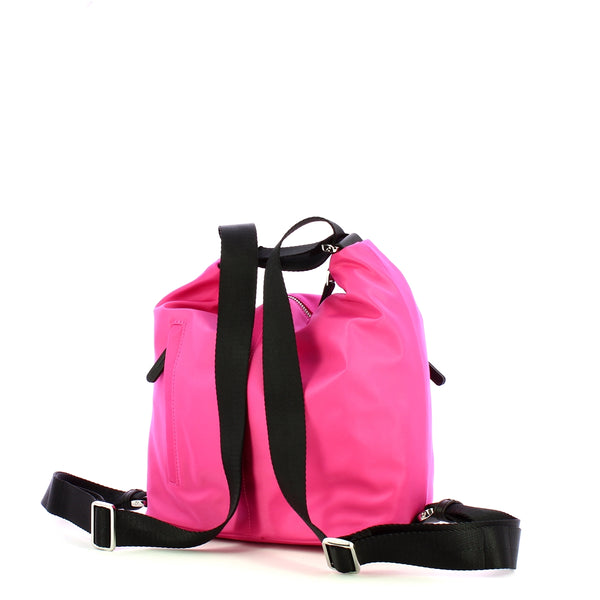 Mandarina Duck - Hunter Raspberry Rose Medium Hobo Bag/Backpack - P10VCT41 - RASPBERRY/ROSE
