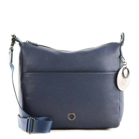 Mandarina Duck - Mellow Dress Blue leather Hobo Bag - P10FZT49 - DRESS/BLUE