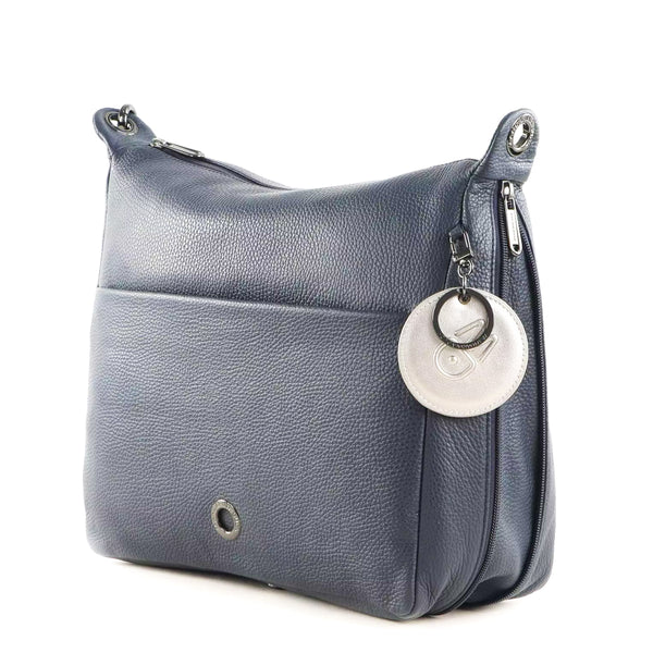 Mandarina Duck - Mellow Dress Blue leather Hobo Bag - P10FZT49 - DRESS/BLUE