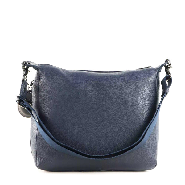 Mandarina Duck - Mellow Dress Blue leather Hobo Bag - P10FZT49 - DRESS/BLUE