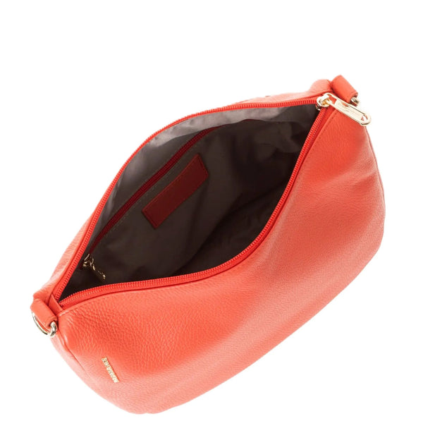 Mandarina Duck - Borsa a tracolla Media in pelle Mellow Cayenne - P10FZT79 - CAYENNE