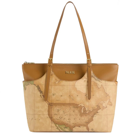 Alviero Martini 1a Classe - Shopping Ritual Bag Geo Classic Naturale - LC19S600 - NATURALE