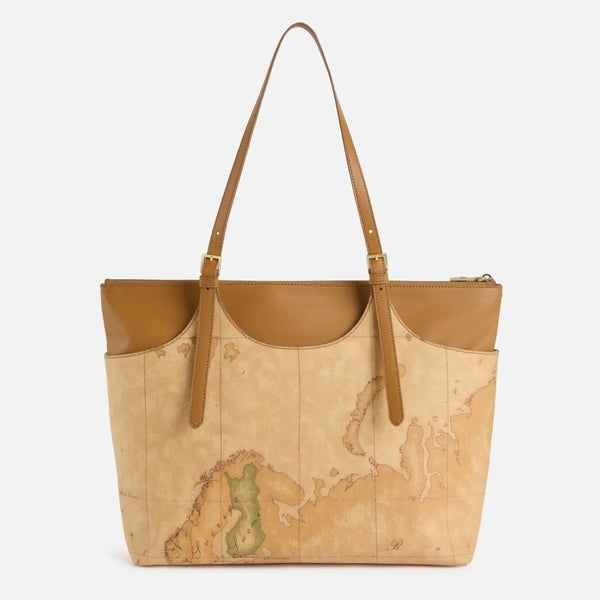 Alviero Martini 1a Classe - Shopping Ritual Bag Geo Classic Naturale - LC19S600 - NATURALE