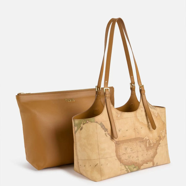 Alviero Martini 1a Classe - Shopping Ritual Bag Geo Classic Naturale - LC19S600 - NATURALE