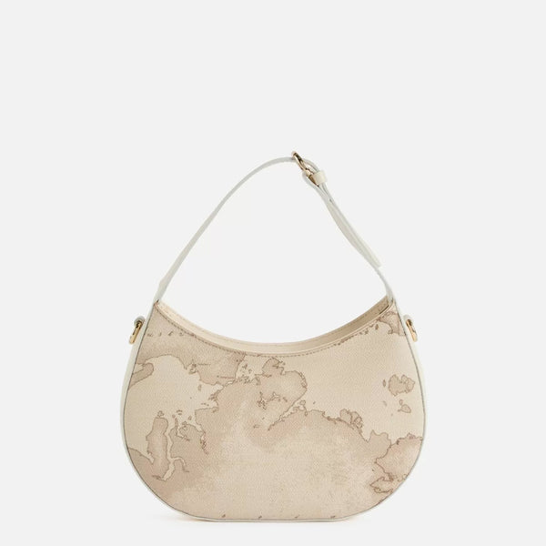 Alviero Martini 1a Classe - Mini Half-moon Bag Sand Safari Geo Rafia - LC259398 - RAFIA