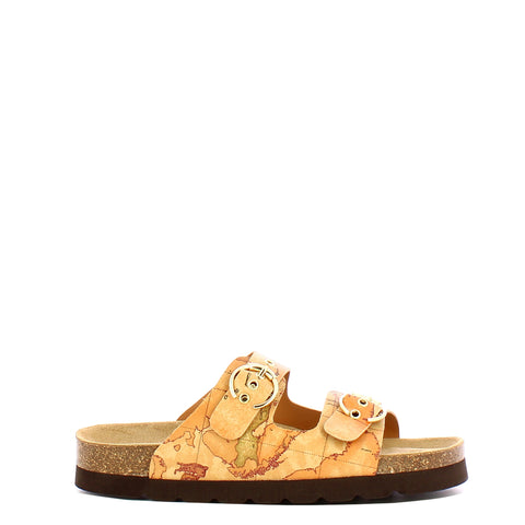 Alviero Martini 1a Classe - Geo Classic Double Strap Sandals - 11939750 - NATURALE