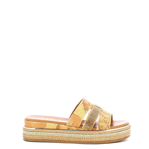 Alviero Martini 1a Classe - Wedge Sandals Geo Classic - 21850371 - GEO/BEIGE