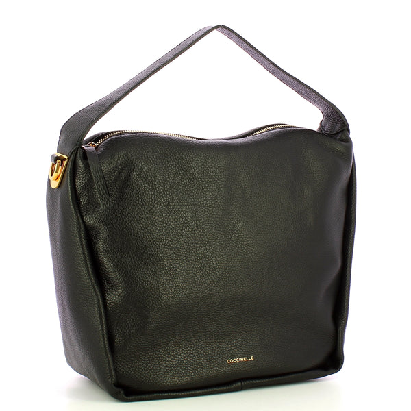 Coccinelle - Hobo Bag Oliver Noir REA130101 NOIR | Italystation.com Shop Now at italystation.com