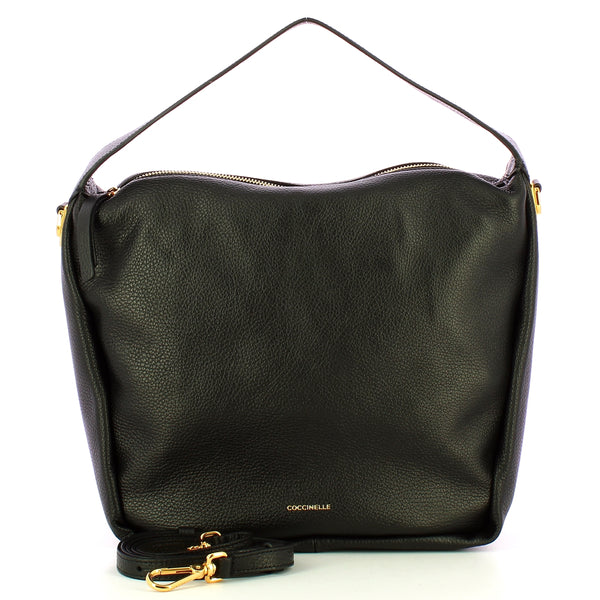 Coccinelle - Hobo Bag Oliver Noir REA130101 NOIR | Italystation.com Shop Now at italystation.com