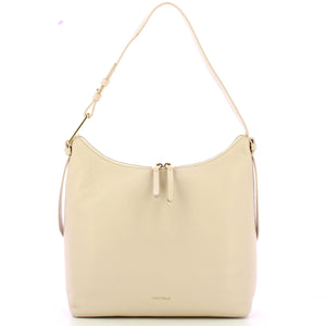 Coccinelle - Borsa a spalla Malory Lambskin White R1K1302 | Italystation.com Shop Now at italystation.com