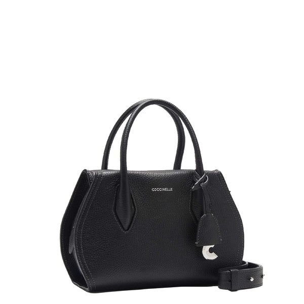 Coccinelle - Borsa a mano Lord Small Noir RBF180201 NOI | Italystation.com Shop Now at italystation.com