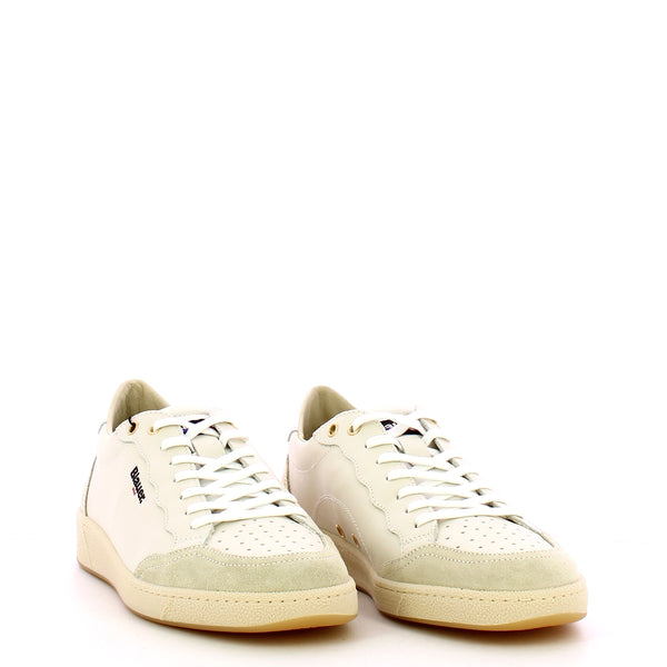 Blauer - Murray 01 suede White Beige Sneakers - S5MURRAY01/LES - WHITE/BEIGE