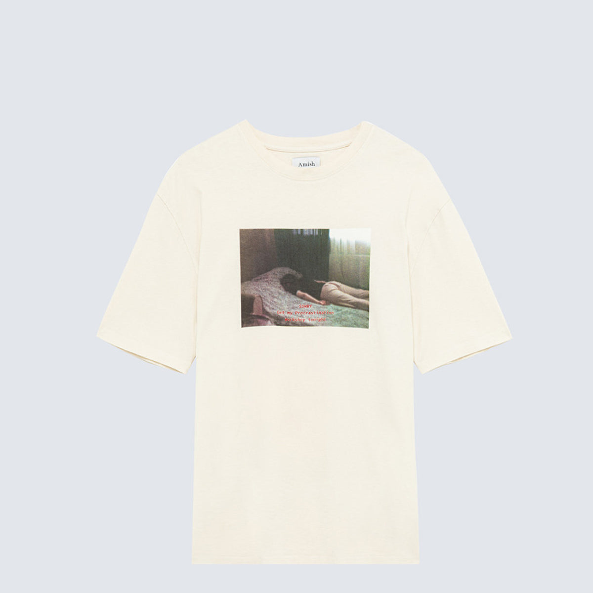 Amish - T-Shirt Jersey Motivational Club Off White - AMU037CL130304 - OFF/WHITE