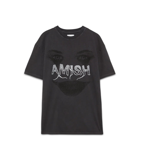 Amish - T-Shirt Jersey Clown - AMU037CL150304 - WASHED/BLACK