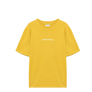 Amish - T-Shirt Jersey Not Antisocial Warm Yellow - AMU037CL180304 - WARM/YELLOW