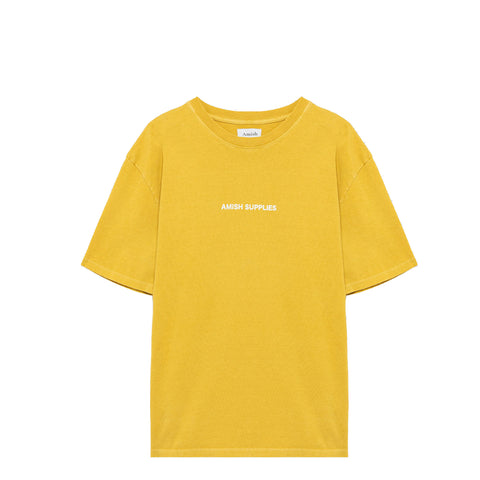 Amish - T-Shirt Jersey Not Antisocial Warm Yellow - AMU037CL180304 - WARM/YELLOW