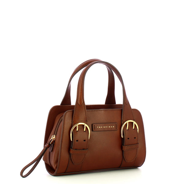 The Bridge - Elena Marrone Oro Small Handbag - 441604VR - MARRONE/14/ORO