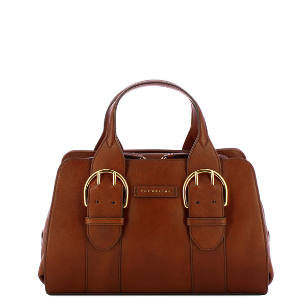 The Bridge - Elena Marrone Oro Handbag - 441614VR - MARRONE/14/ORO