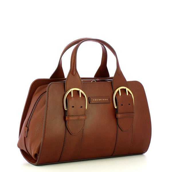 The Bridge - Elena Marrone Oro Handbag - 441614VR - MARRONE/14/ORO