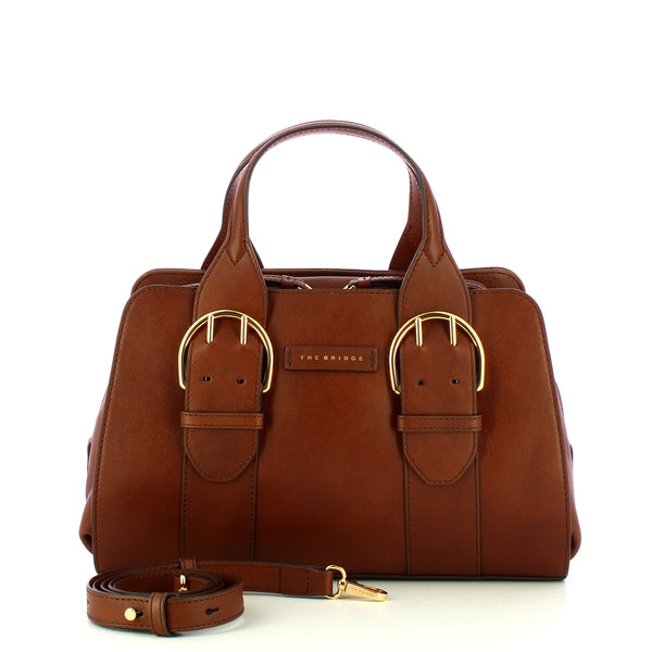 The Bridge - Elena Marrone Oro Handbag - 441614VR - MARRONE/14/ORO