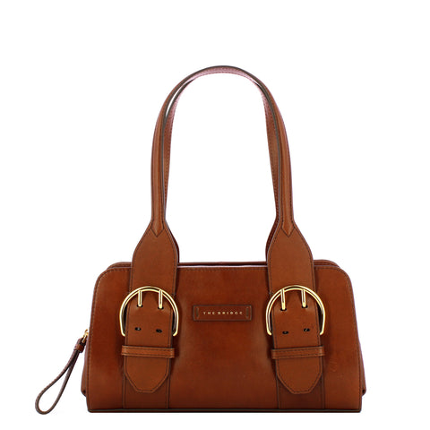 The Bridge - Elena Marrone Oro Handbag - 441624VR - MARRONE/14/ORO