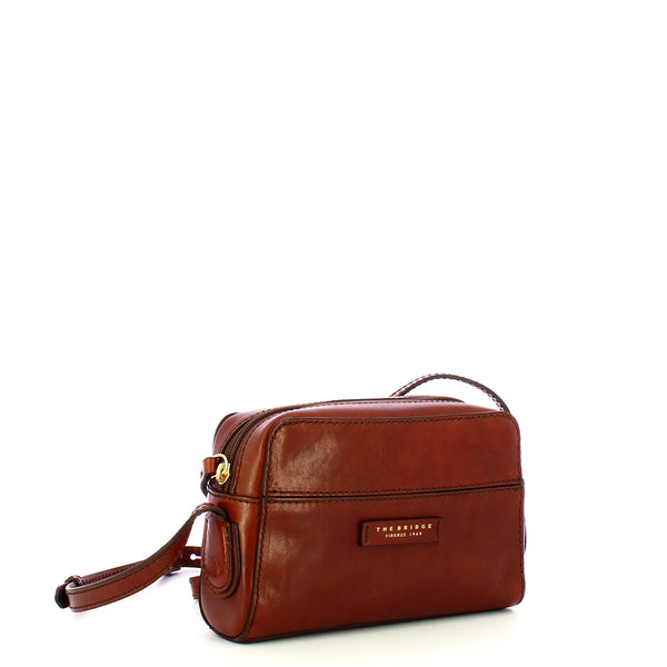 The Bridge - Elettra Marrone Oro Camera Bag - 44670501 - MARRONE/14/ORO