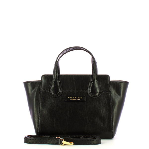 The Bridge - Elettra Nero Oro Handbag - 44673501 - NERO/ABB./ORO