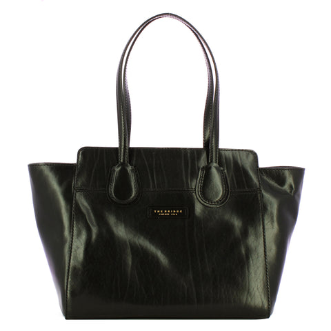 The Bridge - Elettra Nero Oro Shopping Bag - 44674501 - NERO/ABB./ORO