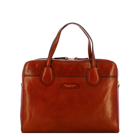 The Bridge - Elettra Marrone Oro Laptpop Briefcase - 44676501 - MARRONE/14/ORO