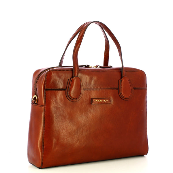 The Bridge - Elettra Marrone Oro Laptpop Briefcase - 44676501 - MARRONE/14/ORO
