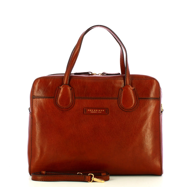 The Bridge - Elettra Marrone Oro Laptpop Briefcase - 44676501 - MARRONE/14/ORO
