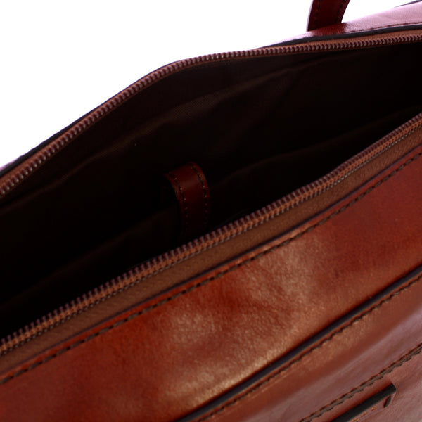 The Bridge - Elettra Marrone Oro Laptpop Briefcase - 44676501 - MARRONE/14/ORO