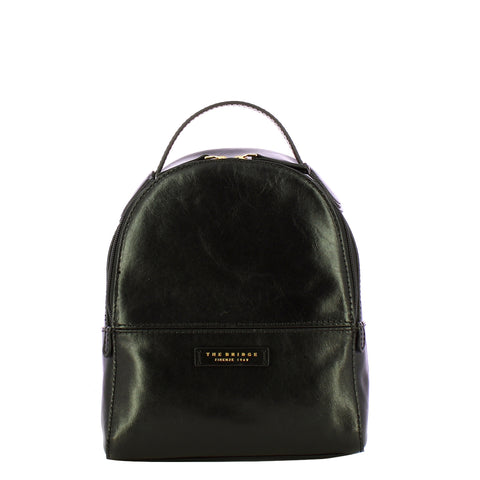 The Bridge - Elettra Nero Oro Small Backpack - 44677501 - NERO/ABB./ORO
