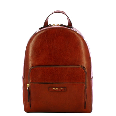 The Bridge - Elettra Marrone Oro Backpack - 44678501 - MARRONE/14/ORO