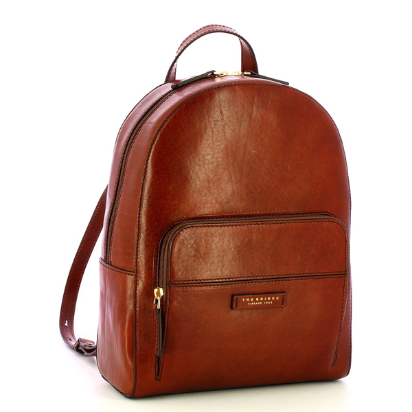The Bridge - Elettra Marrone Oro Backpack - 44678501 - MARRONE/14/ORO