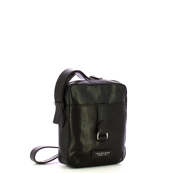 The Bridge - Cesare Nero Crossbody Bag - 451525D9 - NERO/ABB./PALLADIO/O/NICKEL