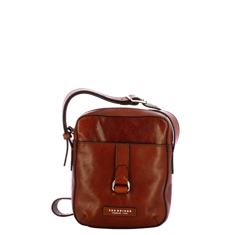 The Bridge - Cesare Marrone Crossbody Bag - 451525D9 - MARRONE/PALLADIO/NICKEL