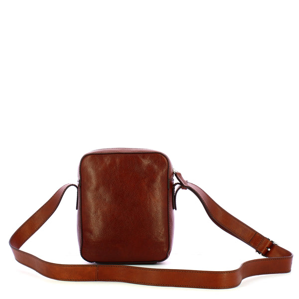 The Bridge - Cesare Marrone Crossbody Bag - 451525D9 - MARRONE/PALLADIO/NICKEL