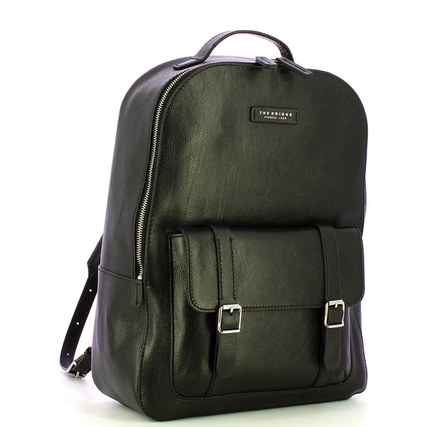 The Bridge - Cesare Nero Backpack - 461525D9 - NERO/ABB./PALLADIO/O/NICKEL