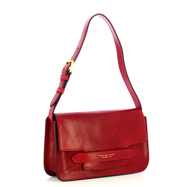 The Bridge - Lucrezia Shoulder Bag - 04441201 - ROSSO/RIBES/ABB.ORO