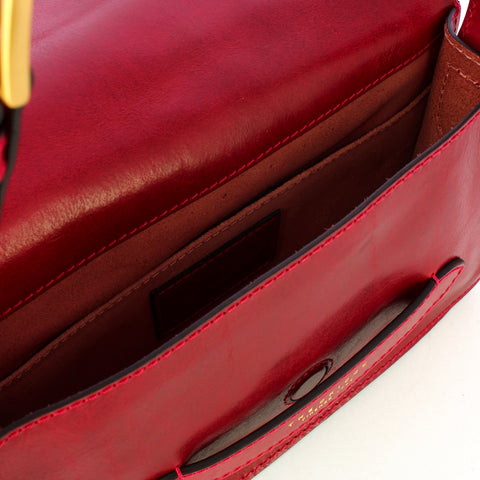 The Bridge - Lucrezia Shoulder Bag - 04441201 - ROSSO/RIBES/ABB.ORO