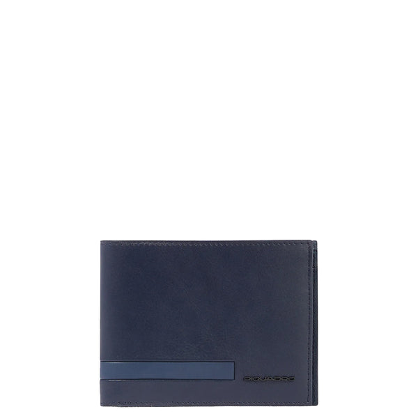 Piquadro - Wallet with coin pouch and RFID Blu - PU257S133R - BLU